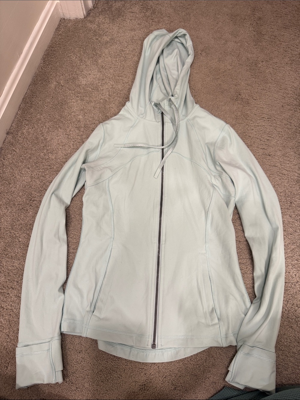 lululemon athletica Light Mint Hooded Zip-Up Jacket